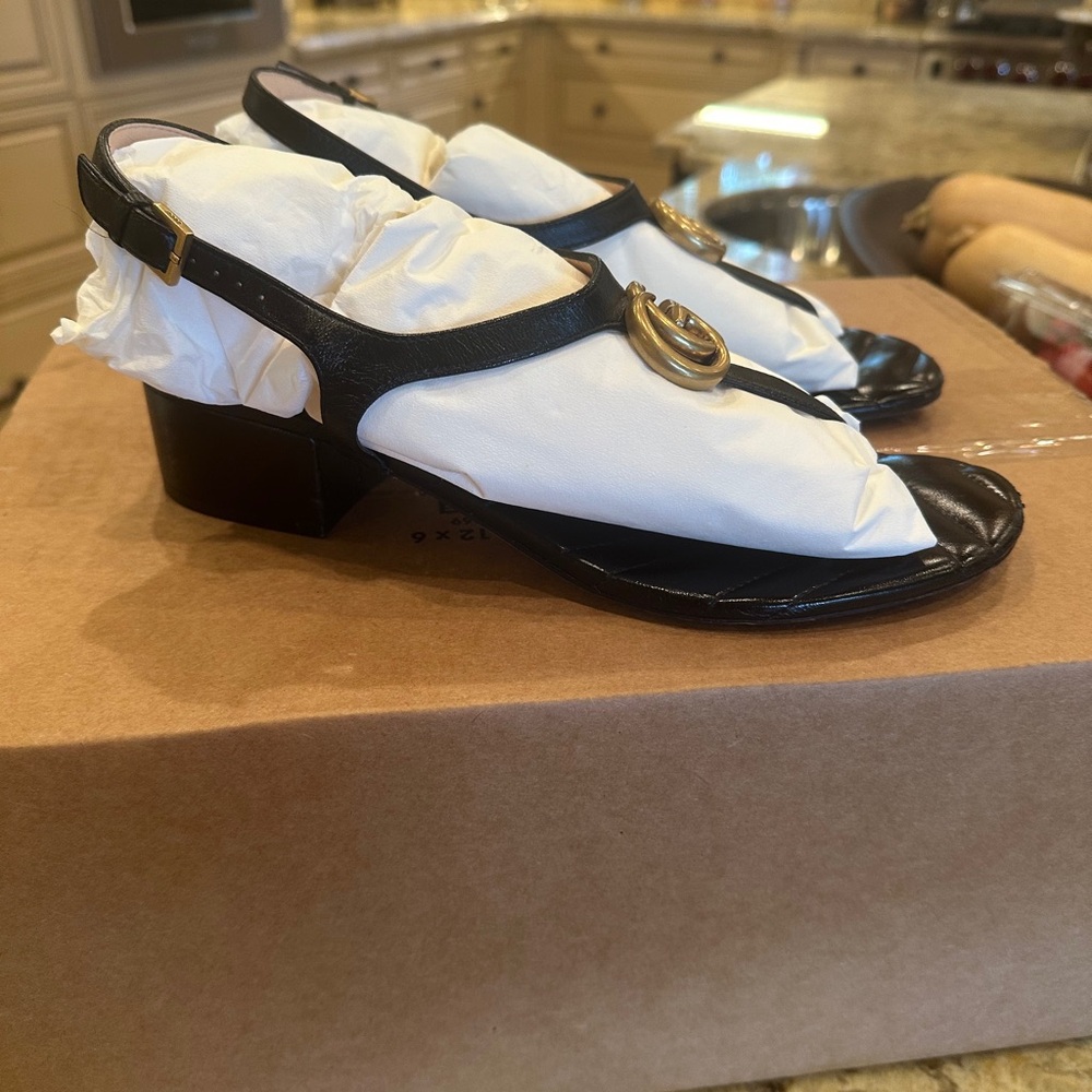 Gucci block heel sandal - Picture 2 of 8